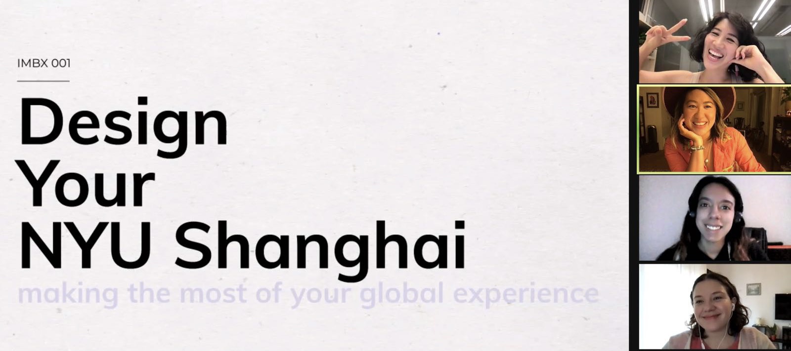 "Design Your NYU Shanghai" Course Brings Together All Members of the