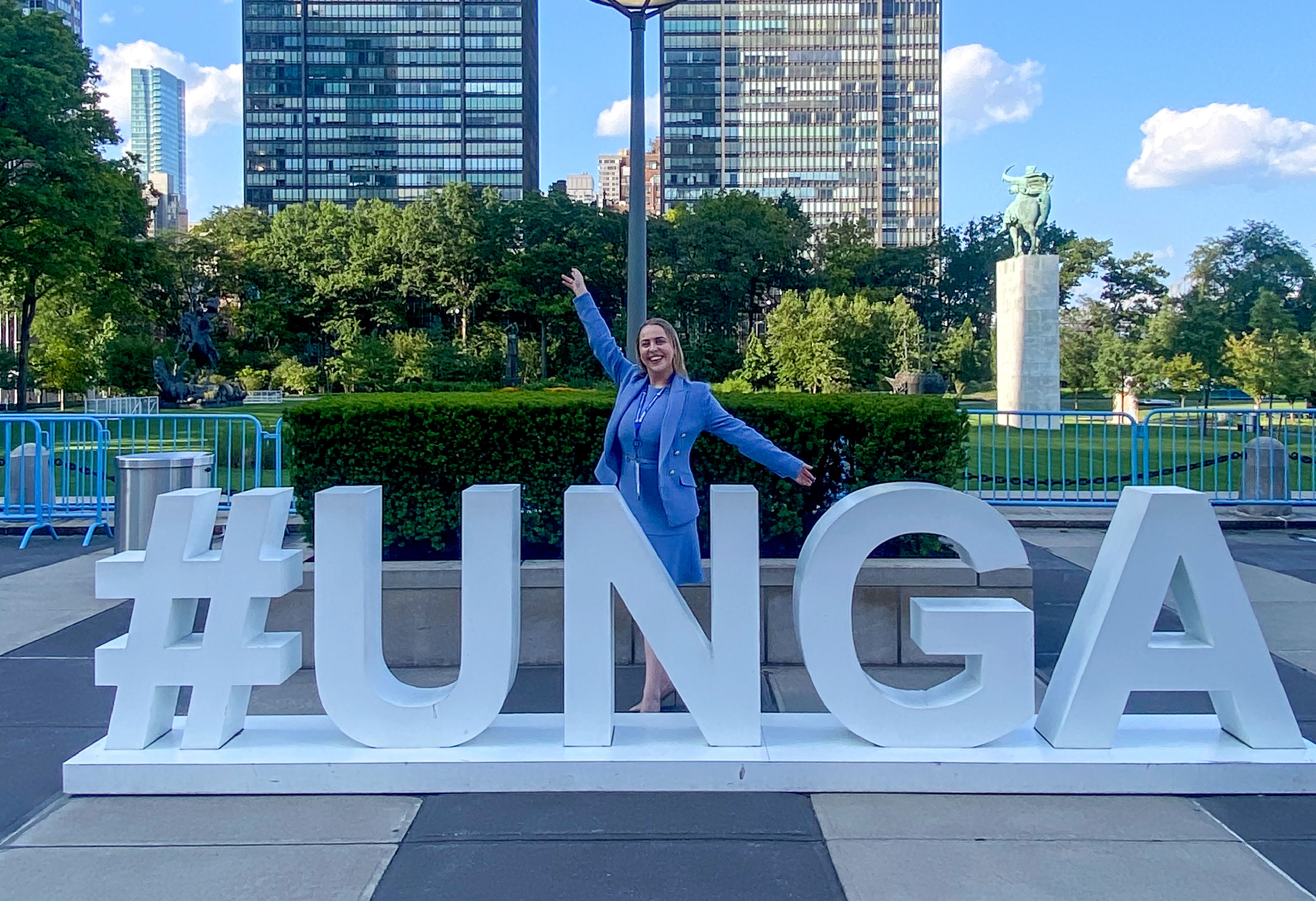 Bland at the United Nations in New York, 2023