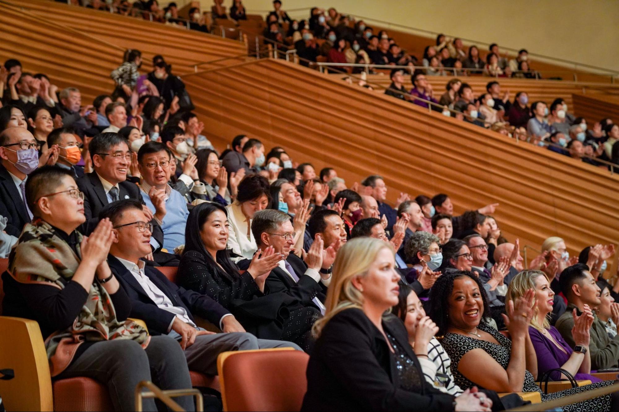 captivated audience members