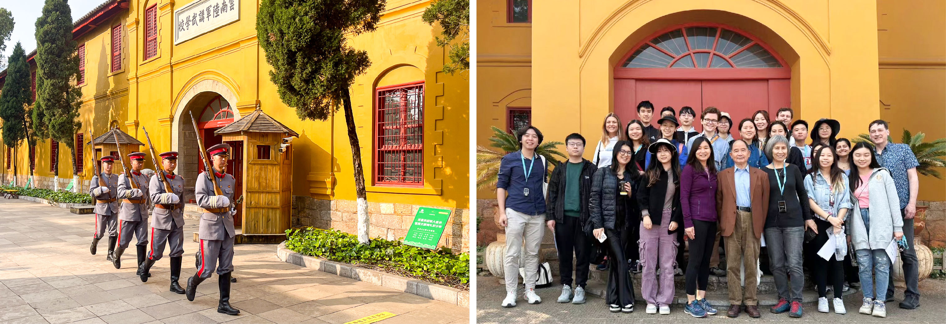 Kunming Military Academy tour led by notable Yunnan historian Lin Chaomi