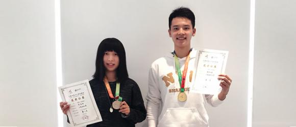 Freshmen Yang Zhiheng and Bao Handan Bring Tennis Glory from 16th Shanghai Games to NYU Shanghai