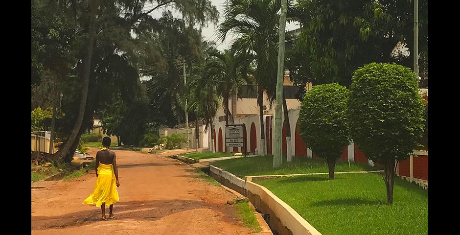 We're not in Jinqiao anymore! A shot of the neighborhood where the NYU Accra dorms are located. -Maya Williams (Accra)