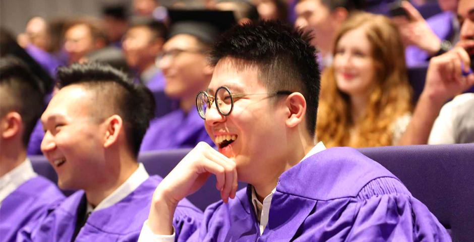 NYU Shanghai's Class of 2018 were honored at a commencement ceremony held at the Shanghai Oriental Arts Center. （Photo by: NYU Shanghai）