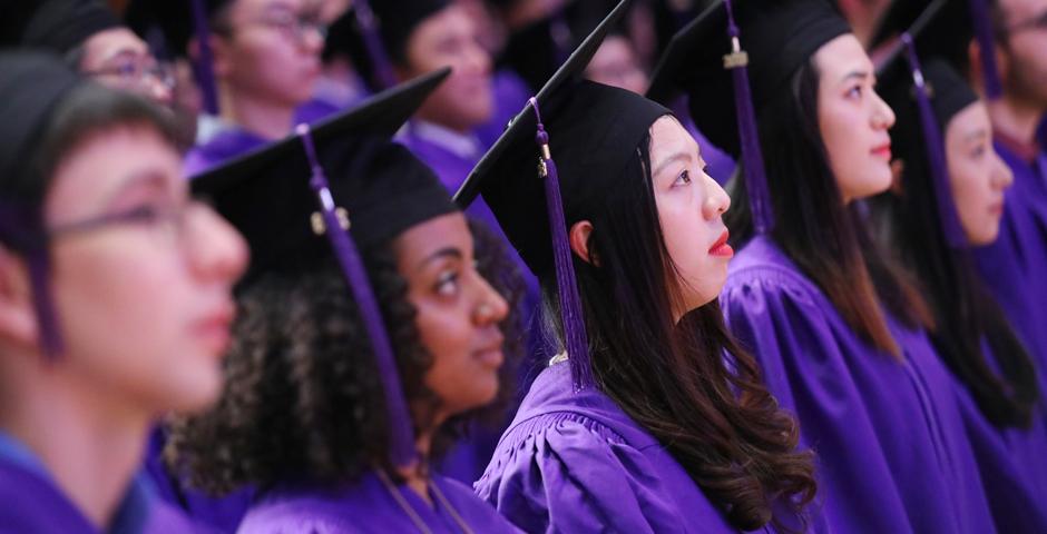 NYU Shanghai's Class of 2018 were honored at a commencement ceremony held at the Shanghai Oriental Arts Center. （Photo by: NYU Shanghai）