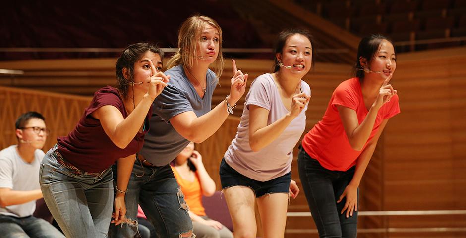 2015 NYU Shanghai Reality Show took place on September 11, 7:30pm, at Shanghai Symphony Hall. The Reality Show is an hour long musical performance created by members of the Class of 2018. (Photo by Dylan J Crow)