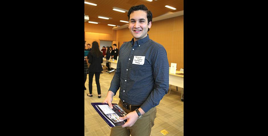 Dozens of organizations ranging from business, finance, arts, media, non-profit, technology, marketing, human resources, consulting, healthcare, and education stopped by NYU Shanghai for the 2015 Summer Internship Fair. March 27, 2015. (Photo by Angie Catalina Aguilar Oyuela)