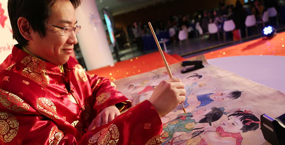 Familiar faculty and staff of the NYU Shanghai community ushered in the Lunar New Year by presenting several genres of talent on the evening of January 29. (Photo by: Shikhar Sakhuja)