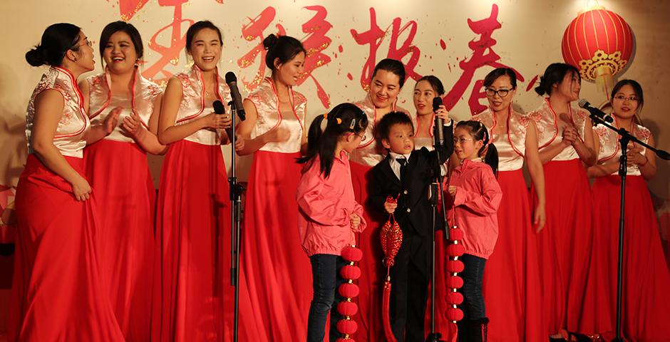 Familiar faculty and staff of the NYU Shanghai community ushered in the Lunar New Year by presenting several genres of talent on the evening of January 29. (Photo by: Shikhar Sakhuja)