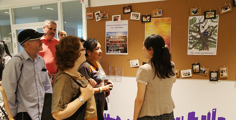 A delegation from the United Nations visited NYU Shanghai on July 18, 2015. (Photo by Fred Wu)