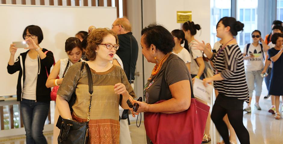 A delegation from the United Nations visited NYU Shanghai on July 18, 2015. (Photo by Fred Wu)