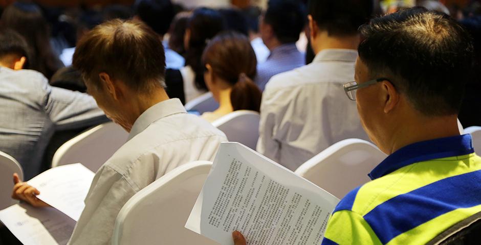 上海纽约大学2015年新生入学典礼于8月22日上午举行。（摄影：王孙怡）