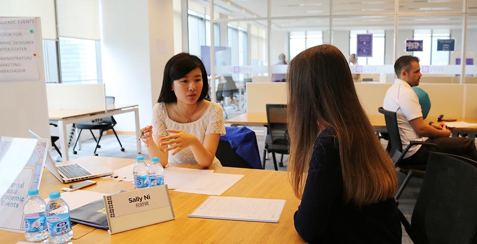 On-campus job and involvement fair on August 29, 2015. (Photo by Mei Wu)