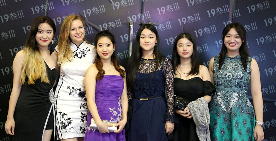 Students enjoy an evening of dancing, food, and fun at Shanghai 1933 in celebration of NYU Shanghai's first-ever spirit week, Viva La Violet. April 24, 2015. (Photo by Kevin Pham)