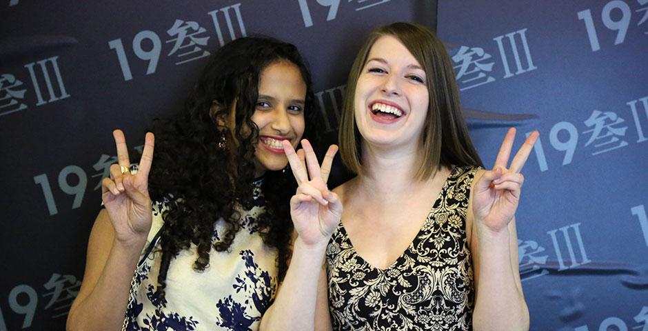 Students enjoy an evening of dancing, food, and fun at Shanghai 1933 in celebration of NYU Shanghai's first-ever spirit week, Viva La Violet. April 24, 2015. (Photo by Kevin Pham)