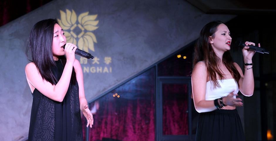 Students enjoy an evening of dancing, food, and fun at Shanghai 1933 in celebration of NYU Shanghai's first-ever spirit week, Viva La Violet. April 24, 2015. (Photo by Kevin Pham)