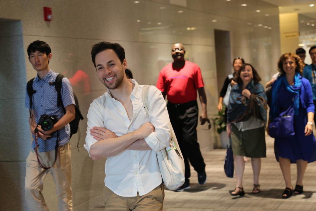 A delegation from the United Nations visited NYU Shanghai on July 18, 2015. (Photo by Jane Xu)