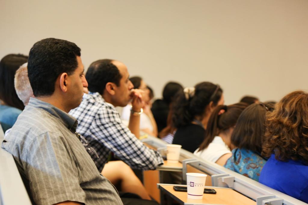 A delegation from the United Nations visited NYU Shanghai on July 18, 2015. (Photo by Jane Xu)