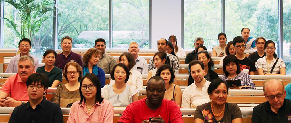 A delegation from the United Nations visited NYU Shanghai on July 18, 2015. (Photo by Jane Xu)