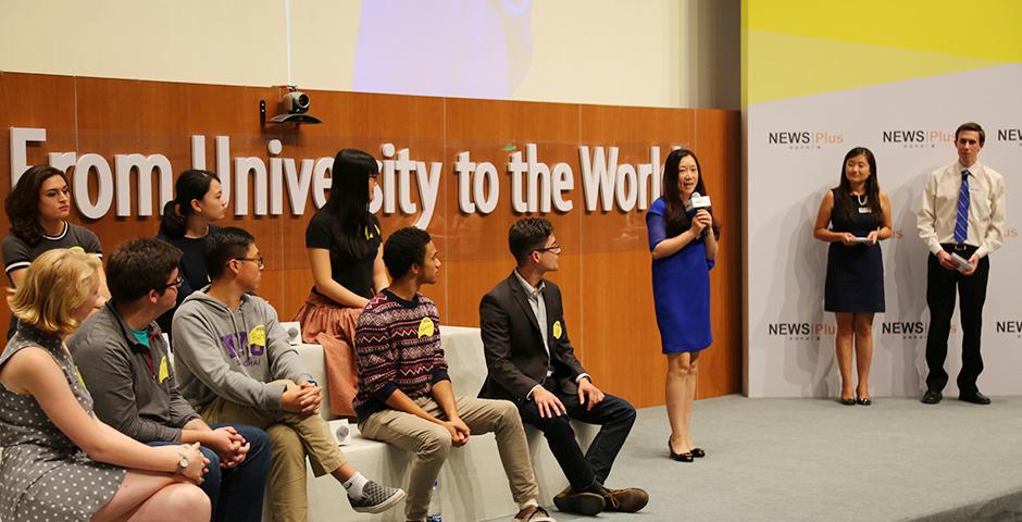 Sino-US Youth Dialogue Radio Show @ NYU Shanghai on Sept. 16, 2015. (Photo by Sunyi Wang)