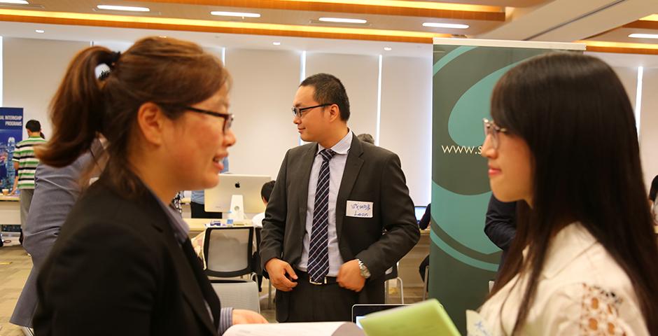 Internship Fair on October 16, 2015. (Photo by: Mei Wu)