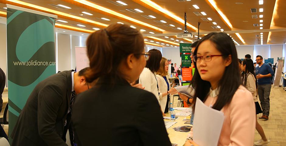 Internship Fair on October 16, 2015. (Photo by: Mei Wu)