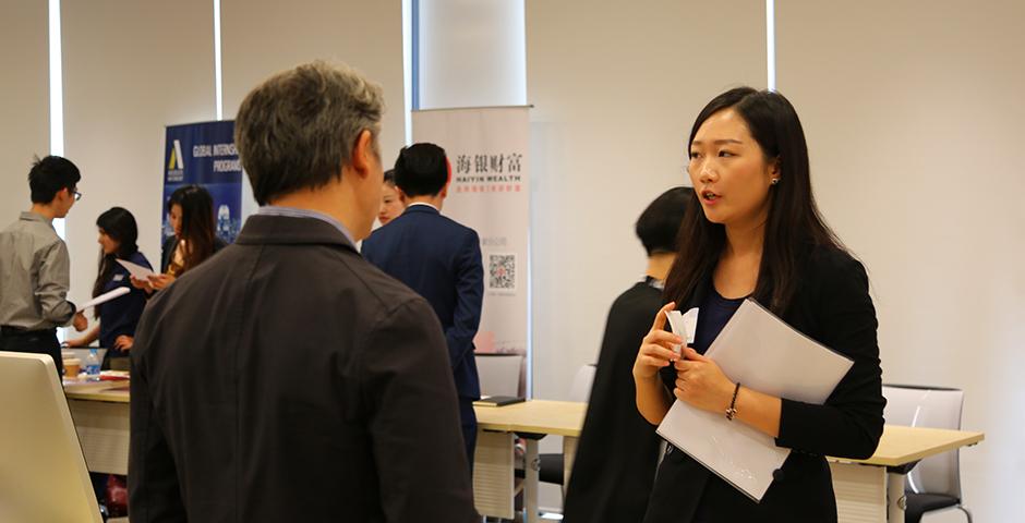 Internship Fair on October 16, 2015. (Photo by: Mei Wu)