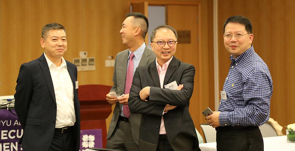 The NYU Global Alumni Programs and NYU Shanghai’s Career Development Center held a launch dinner for the second year of the NYU Alumni Executive Mentor Program on November 12, 2015. (Photo by: Shikhar Sakhuja)