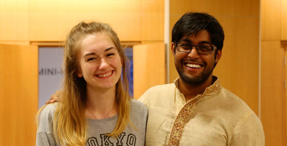 Diwali celebrations at NYU Shanghai on November 1 included henna painting, sharing sweets and the exchange of wishes for the glow of joy. (Photo by: Nacole Abram)