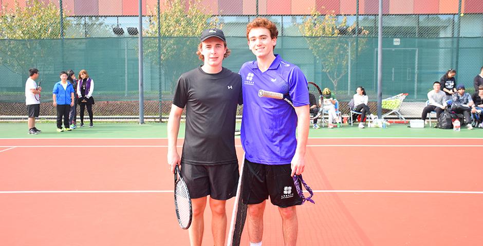 NYU Shanghai Tennis won big in its team debut after a hectic day of action on November 14 at a tournament hosted by Xi'an Liverpool University (Photo by: Jose Reyes)