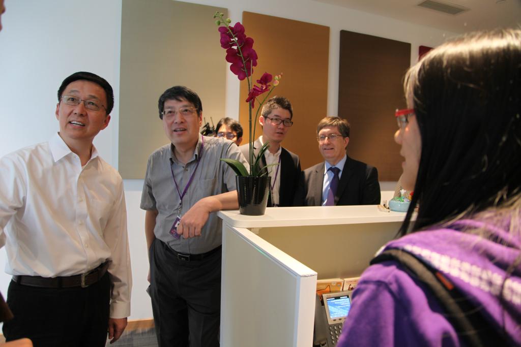 Han Zheng (韩正), Party Chief of Shanghai, Visited NYU Shanghai on September 1, 2014