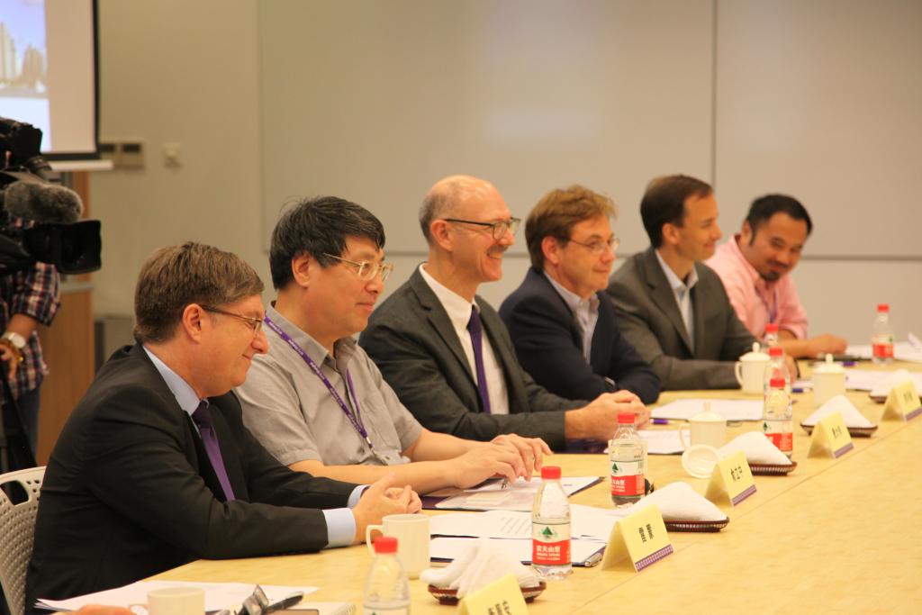 Han Zheng (韩正), Party Chief of Shanghai, Visited NYU Shanghai on September 1, 2014