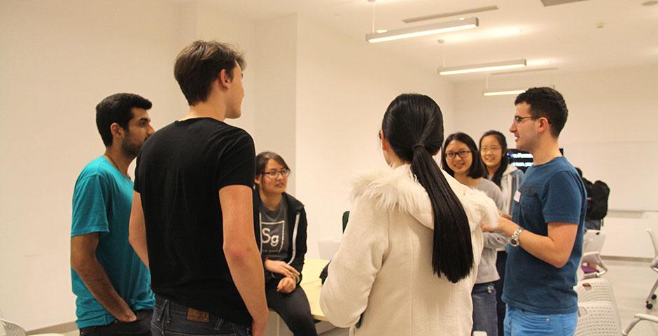 NYU Shanghai students participate in HackNYU, a global EdTech hackathon that spans NYU's many global sites. April 10-12, 2015. (Photo by Yi Zhao)