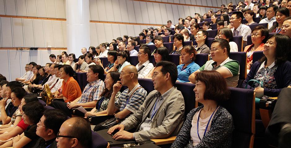 上海纽约大学2015年新生家长见面会于8月22日上午举行。（摄影：吴一斐）