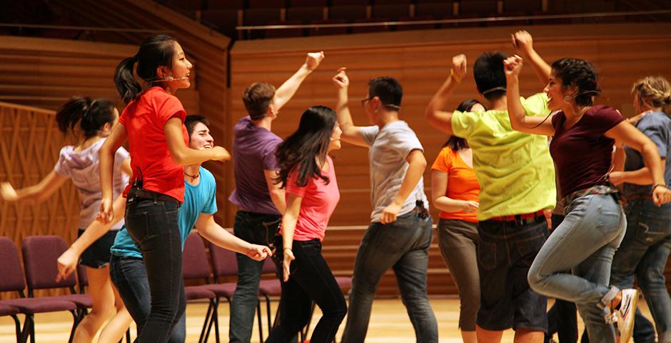 2015 NYU Shanghai Reality Show took place on September 11, 7:30pm, at Shanghai Symphony Hall. The Reality Show is an hour long musical performance created by members of the Class of 2018. (Photo by Ewa Oberska)