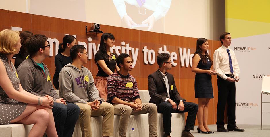 Sino-US Youth Dialogue Radio Show @ NYU Shanghai on Sept. 16, 2015. (Photo by Ewa Oberska)