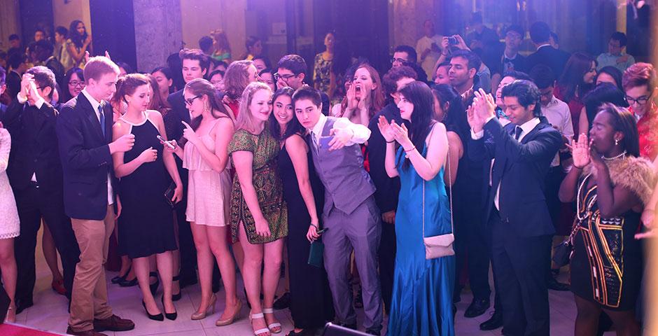 Students enjoy an evening of dancing, food, and fun at Shanghai 1933 in celebration of NYU Shanghai's first-ever spirit week, Viva La Violet. April 24, 2015. (Photo by Daniel Cuesta)