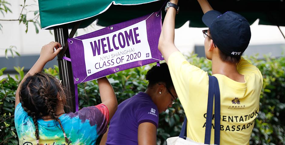 Students from 39 countries moved into their dorms today, marking the start of their NYU Shanghai journey.  Welcome to your new home, Class of 2020!  (Photo by: NYU Shanghai)