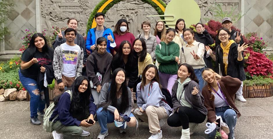 [Beyond the Magnolia House] Each year Center for New Student Programs would take first year students to day trip of Zhujiajiao, a famous traditional watcher town that near Shanghai. Students cna take a boat tour to have a dive in experience of Chinese culture, and have some snacks and tea by the beautiful river side.