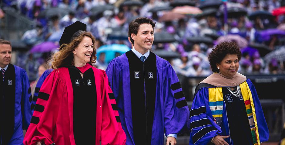 The graduation address was given by Canadian prime minister Justin Trudeau (Photo by: Saskia Kahn)