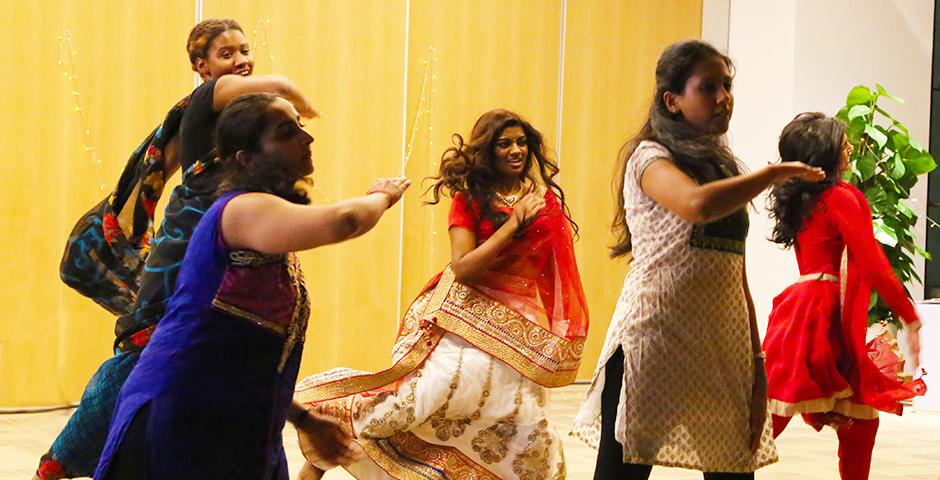 NYU Shanghai students celebrated the Hindu festival, Diwali, October 22, 2014. (Photo by Annie Seaman)