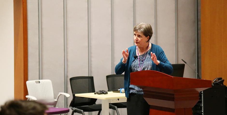 The Assistive Technology Workshop, held March 12 and 13, highlighted devices that can provide those with special needs additional convenience for a variety of tasks and featured a number of industry specialists, as well as the greater NYU Shanghai community. (Photo by: NYU Shanghai)