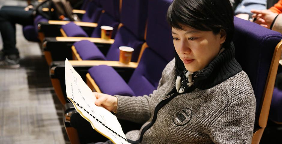 The Assistive Technology Workshop, held March 12 and 13, highlighted devices that can provide those with special needs additional convenience for a variety of tasks and featured a number of industry specialists, as well as the greater NYU Shanghai community. (Photo by: NYU Shanghai)