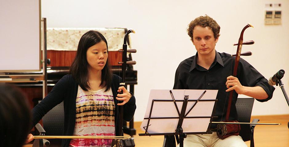 The Performing Arts at NYU Shanghai Celebration led by professors Dianna Heldman and Alyssa Rose on May 6 saw a heady mix of musical and dance performances by students. (Photos by: NYU Shanghai)