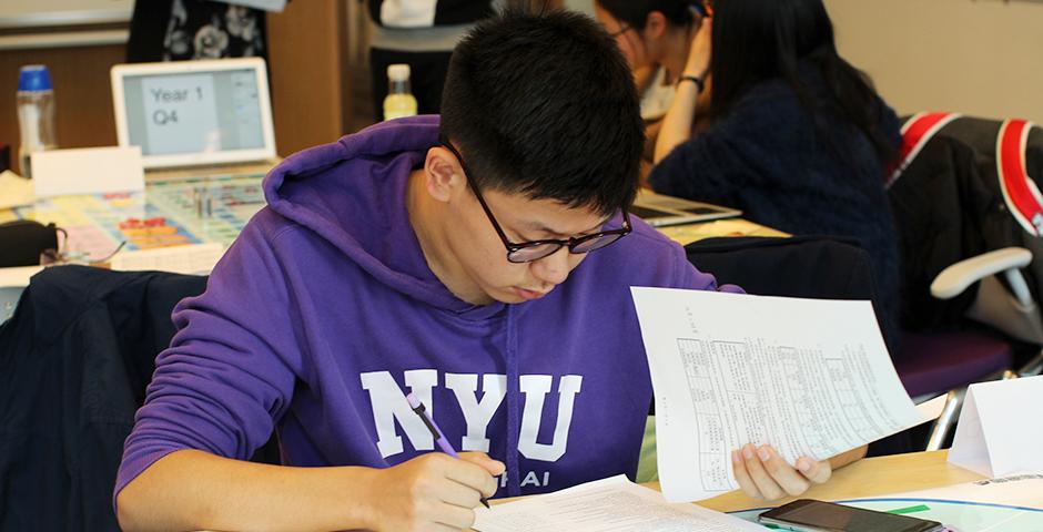 More than 140 students from universities all over Shanghai participated in the student-run 2016 Sand Table business competition on the weekends of March 5 and March 12. (Photo by: NYU Shanghai)