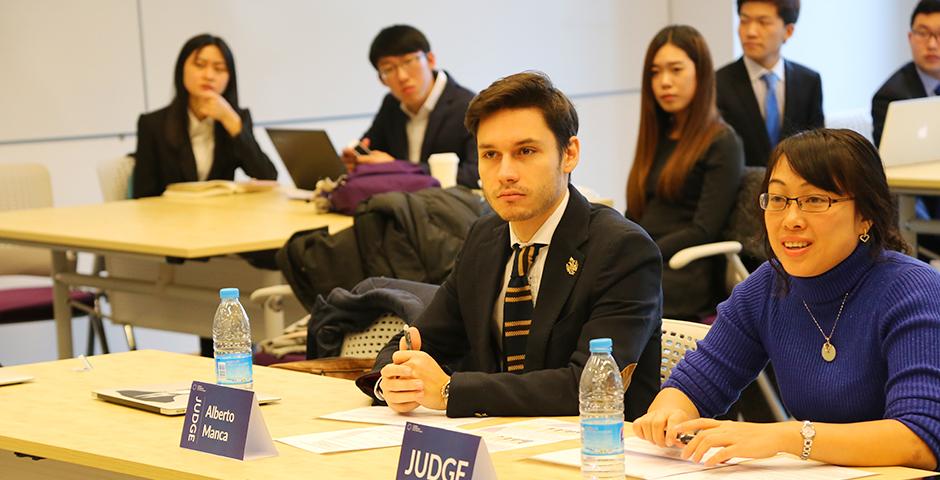 More than 140 students from universities all over Shanghai participated in the student-run 2016 Sand Table business competition on the weekends of March 5 and March 12. (Photo by: NYU Shanghai)