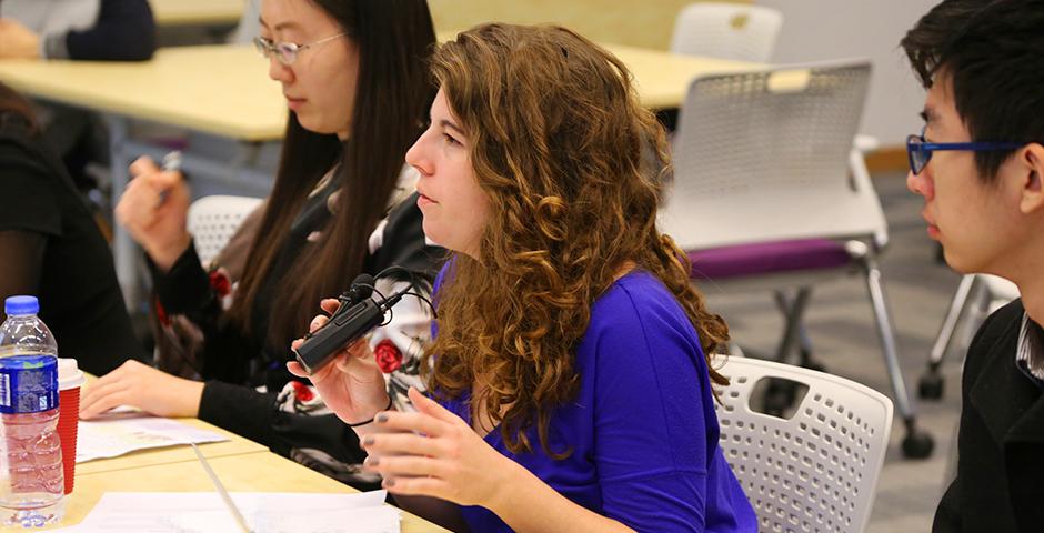 More than 140 students from universities all over Shanghai participated in the student-run 2016 Sand Table business competition on the weekends of March 5 and March 12. (Photo by: NYU Shanghai)