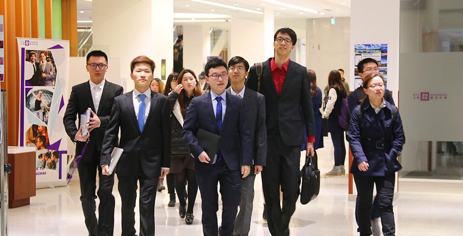 More than 140 students from universities all over Shanghai participated in the student-run 2016 Sand Table business competition on the weekends of March 5 and March 12. (Photo by: NYU Shanghai)