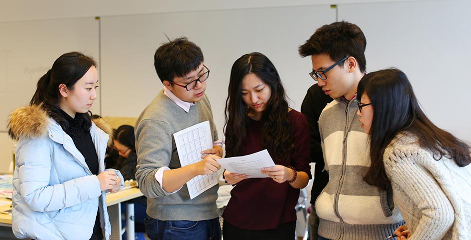 More than 140 students from universities all over Shanghai participated in the student-run 2016 Sand Table business competition on the weekends of March 5 and March 12. (Photo by: NYU Shanghai)