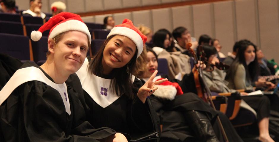 Enjoy fragments from the End of Year Music Concert with NYU Shanghai Chorale, Instrumental Chamber Ensemble, Erhu Class, Bamboo Flute Class and Private Voice Classes. (Photo by: NYU Shanghai)