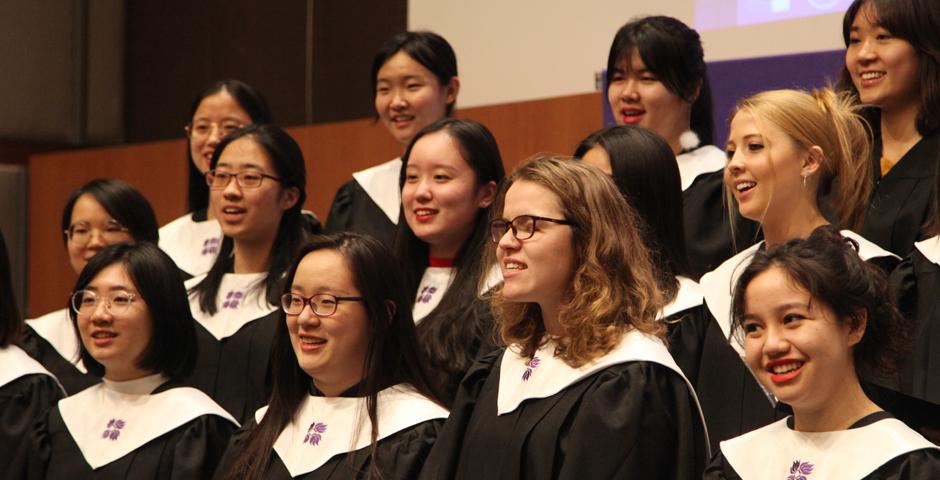 Enjoy fragments from the End of Year Music Concert with NYU Shanghai Chorale, Instrumental Chamber Ensemble, Erhu Class, Bamboo Flute Class and Private Voice Classes. (Photo by: NYU Shanghai)